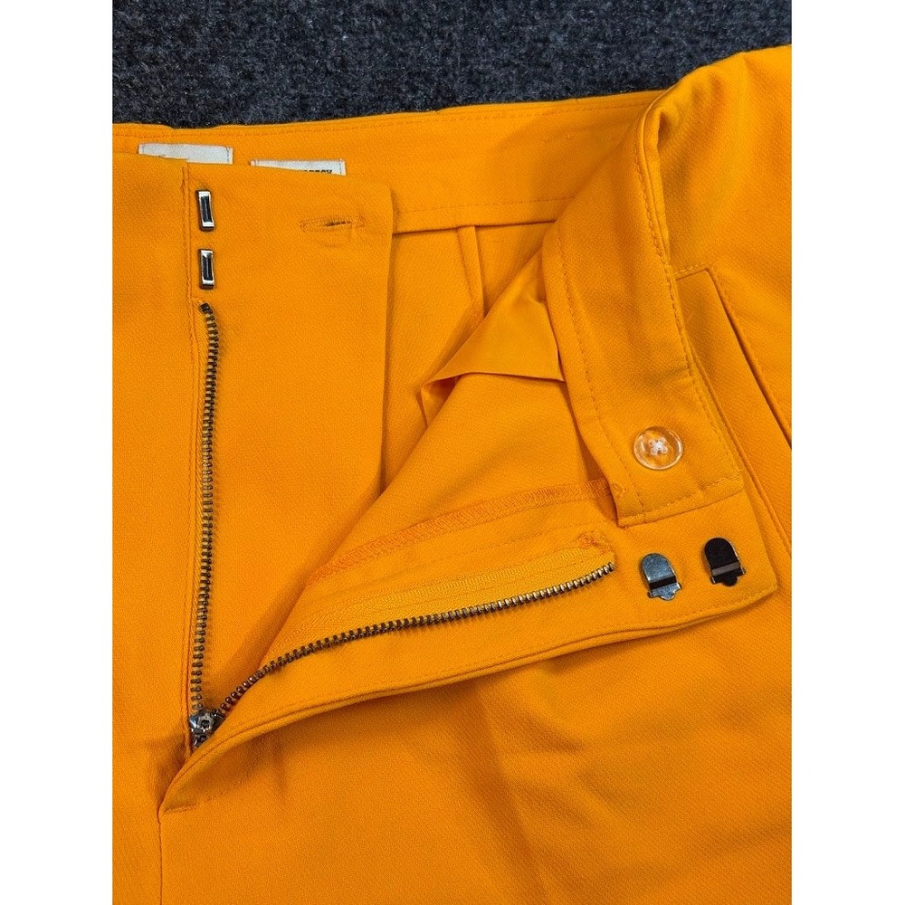 Bright Orange High Waisted Tailored Shorts with Pockets Women Size 14 - Picture 7 of 9
